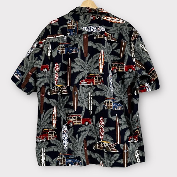 90'S GAP Old Gap All-over Palm Tree Pattern Open Collar Hawaiian Aloha Shirt Men's XL Vintage /eaa453405 main image 1